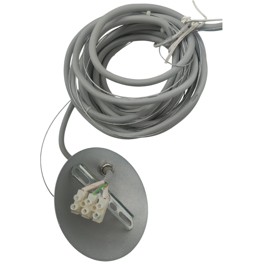 Pendelleuchte Ø 42cm Acrylglas-Schirm Silber Hängelampe Tresen Bar Industrie