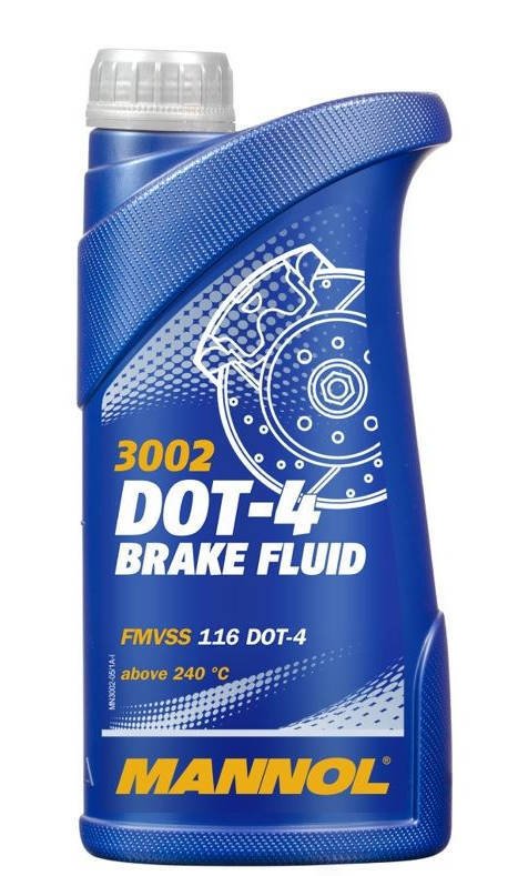 Mannol Bremsflüssigkeit 1L DOT4 für VW OPEL Ford Fiat Audi Mercedes Seat Skoda