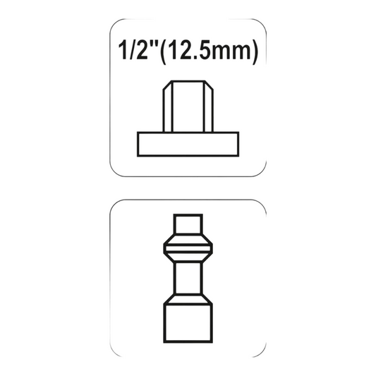 Druckluft Verbinder Steckanschluss 1/2" M20 Druckluftleitung Schnellkupplung