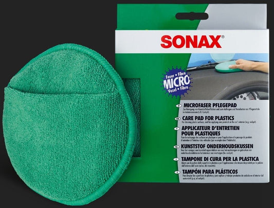 Sonax Kfz Microfaser Pflegepad für Kunststoffoberflächen Innenraum CockpitPflege