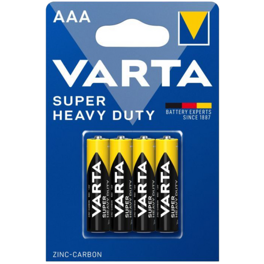 VARTA 4x Batterie 4er Pack AAA LR03 Kamera Spielzeug Fernbedienung Set 1,5V R03