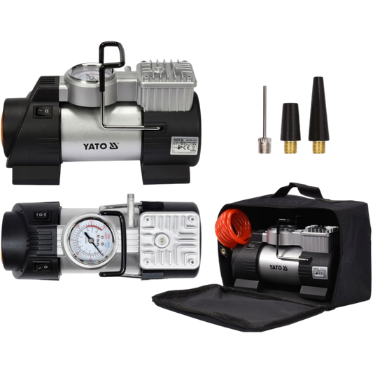 Mini Kompressor Luftkompressor KFZ 12V Auto Reifenpanne Luftpumpe tragbar