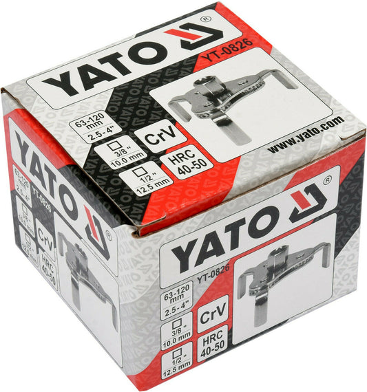 Yato YT-0826 Ölfilterschlüssel Ölfilterkralle Ölschlüssel 3 Armig Ölwechsel