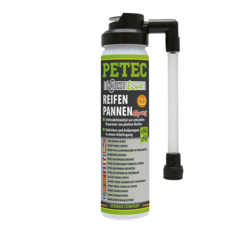 PETEC 70575 Reifenpannenspray Reifendichtmittel Reifendicht Fahrrad E-Bike 75ml