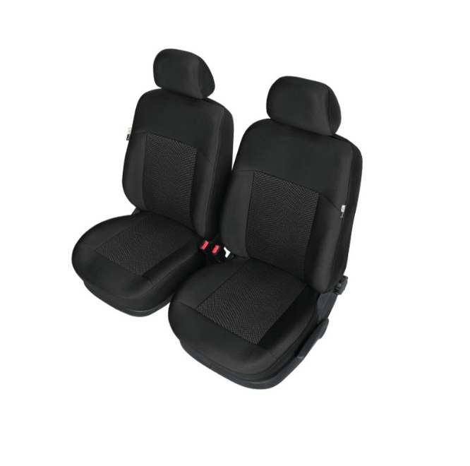 Sitzschonbezug Sitzbezüge Autositz Fahrer Beifahrer vorne universal XL schwarz