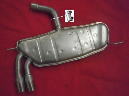 Field silencer Endpuff exhaust rear VW Golf 5 V 1K1 2.0 GTI 200PS AXX 04-09