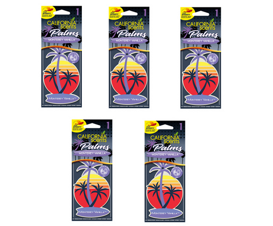 5x Vanilla Duft Baum Wunderbaum Autoduft Auto Lufterfrischer Spiegel Raumduft