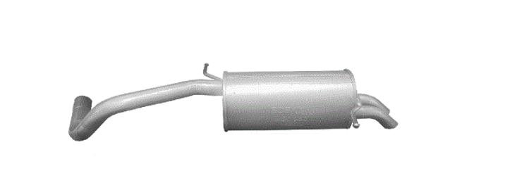 Endschalldämpfer Endtopf Auspuffanlage für VW FOX 1.4 TDI 2003-2015 51kW Diesel