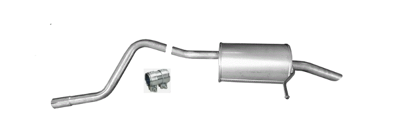 Endschalldämpfer Endtopf Auspuff für Dacia Dokker Lodgy 1.6 61kW 2012-2015