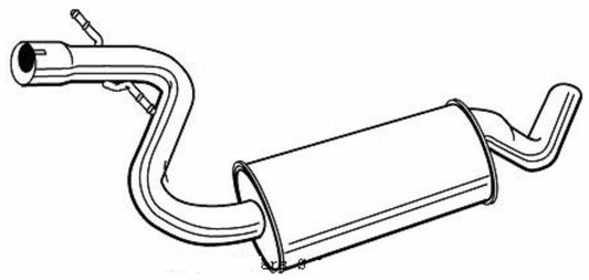 Auspuff mitte Mitteltopf Haupt/Mittelschalldämpfer Audi A3 8P 1,6FSI BAG BLP BLF