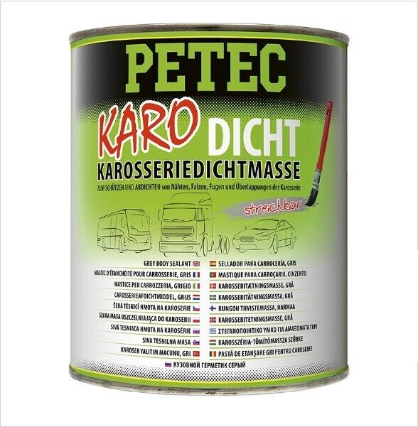 Karosseriedichtmasse streichbar Karosseriedichtstoff pinselbar Grau Auto Kfz LKW