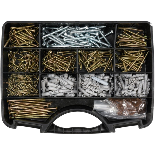 Yato YT-36500 screw and dowel range, wood screws, nuts 620 parts