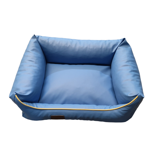 Dog bed dog basket dog pillow dogofa berth berth synthetic leather size. S light blue