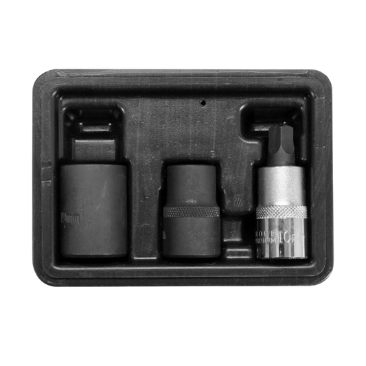 Steckschlüsseleinsatz Bremssattel 1/2" fünfkant Chrom-Vanadium-Stahl für Ford