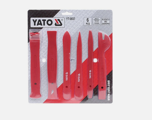 YATO Plastikkeile Zierleisten Kunststoff Innenraum Türverkleidung Montage 6tlg.