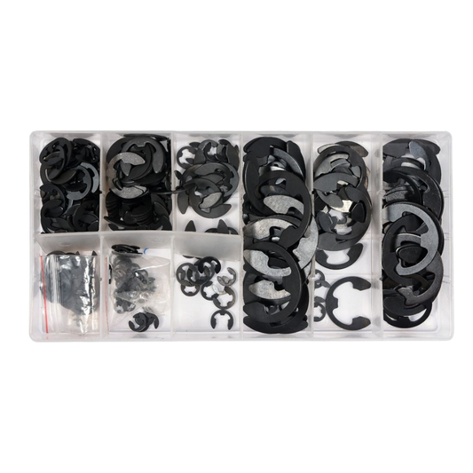 E-Typ Sicherungsringe Sortiment 300tlg Sprengring 1,5-22 mm Seegerring