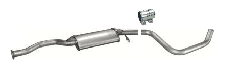 Mittelschalldämpfer Mitteltopf Auspuff für Ford Escort V Orion III 1.6 1990-1996