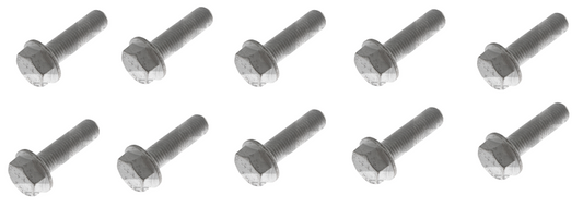 10x Schraube Verschraubung Abgasanlage Auspuff M10x1,25 35mm mit Bund universal