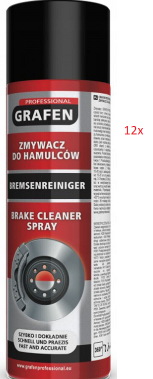 12x Grafen Bremsenreiniger Teilereiniger Entfetter Montagereiniger 500ml