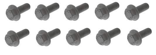 10x Schraube Verschraubung Abgasanlage Auspuff M10x1,25 25mm mit Bund universal