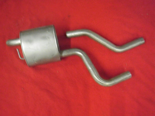 Field silencer Endpuff exhaust behind Ford Mondeo III 3 station wagon 2.0 di TDCI 2.2