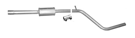 Mittelschalldämpfer Mitteltopf Auspuff Abgasanlage für Dacia Sandero 1.2 1.4 1.6