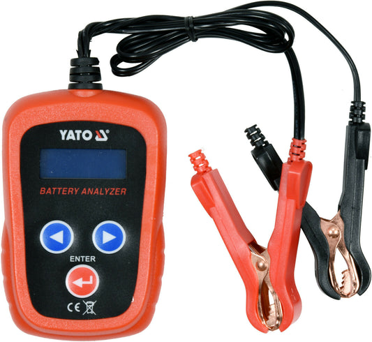 Yato YT-83113 Batterieprüfgerät Batterietester digital Prüfgerät Spannungsmesser