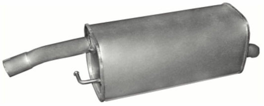 Field silencer Endpuff exhaust behind Ford Fiesta 5 V 1.4 TDCI MAZDA 2 1.4 CD