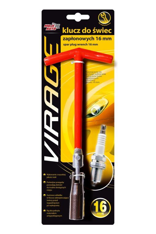 Zündkerzenschlüssel Abzieher Zündkerzenzange T-Griff 16mm BMW Audi VW Smart dünn