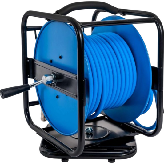 Druckluftschlauch Schlauchaufroller Aufroller Trommel 1/4" 30m max 15bar 8/12mm