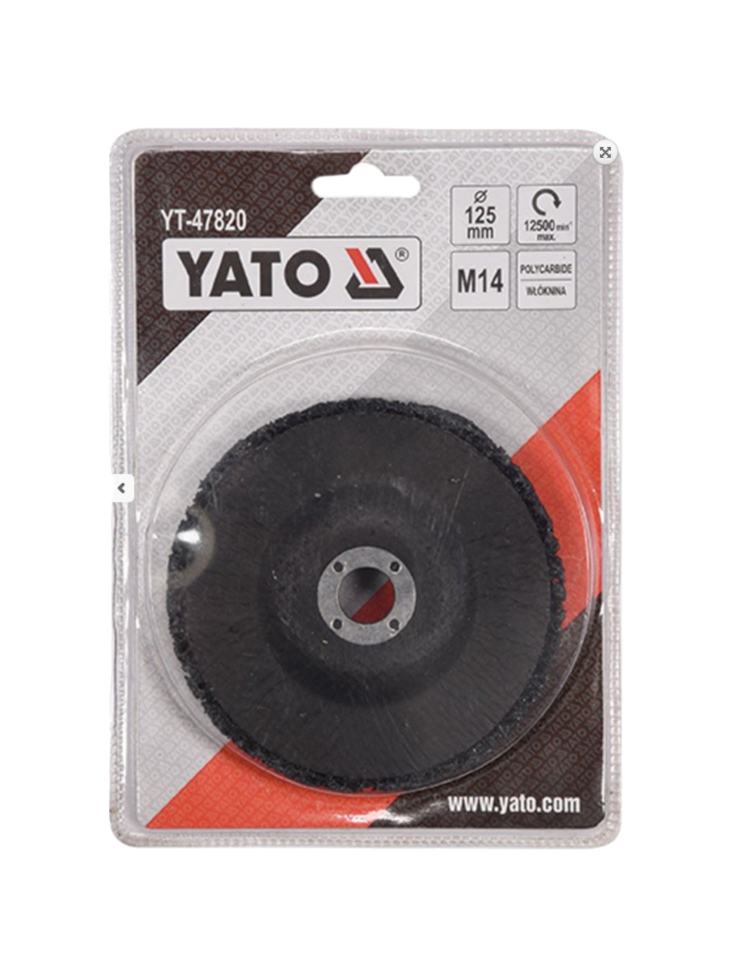 YATO Polyscheibe Ø 125mm Gewinde M14 Winkelschleifer Scheibe Schleifscheibe