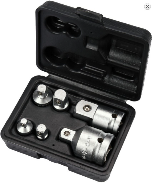 Stecknuss Adapter Set Schlagschrauber Reduzierung 1/4 3/8 1/2 3/4 Zoll 6-tlg