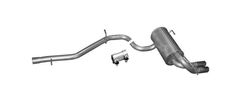 Endschalldämpfer Endtopf Auspuff Abgasanlage für Skoda Yeti 2.0 TDI 4x4 09-2017