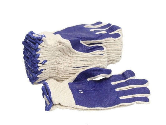 10x work gloves size 9 cotton latex mechanic gloves protective gloves