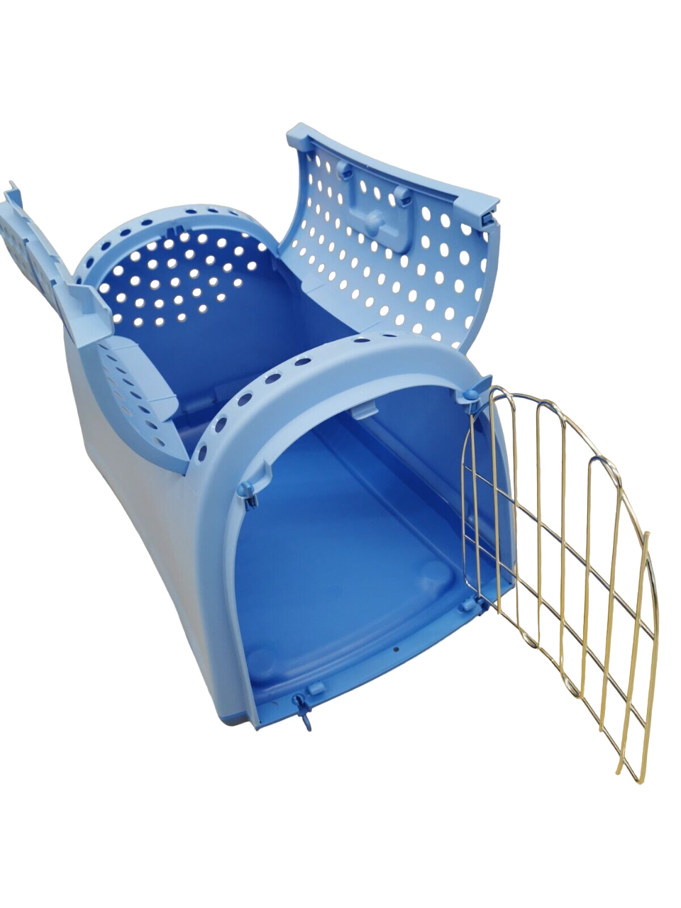 Transportbox Linus Cabrio Hunde Katzen Haustier bis 7 Kg Tierbox Reisebox Blau