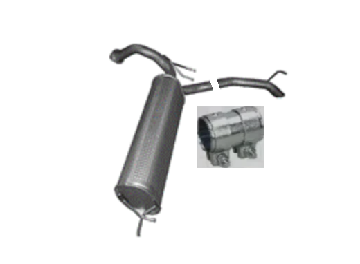 Endschalldämpfer Endtopf Auspuff für Honda Civic Hatchback 1.8 2012-2017 104kW