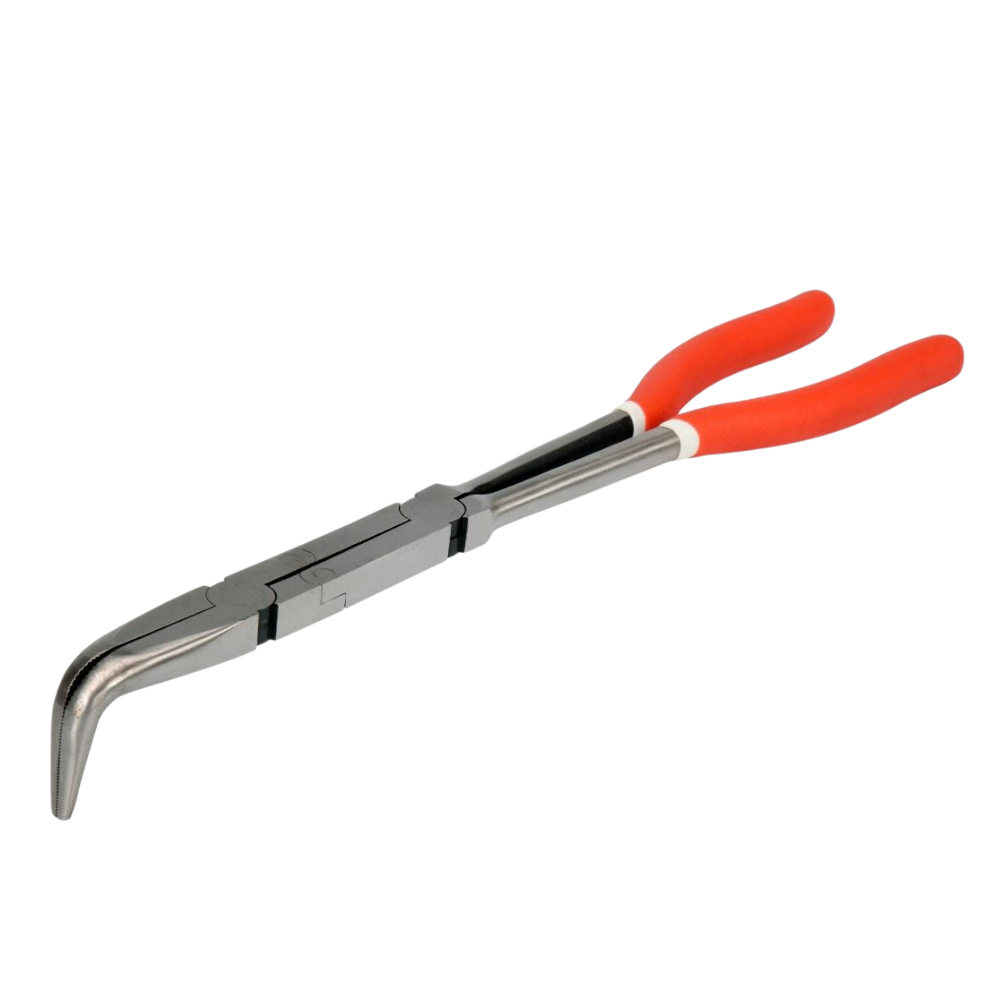 Langbeckzange Spitzzange Verlängerungszange Zange gebunden 90° 330mm CrV