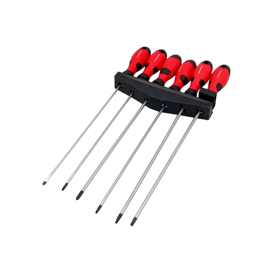 Schraubendreher Set 6tlg extra lang Schlitz Kreuz Torx PH1 PH2 SL0 T20 T25 T30