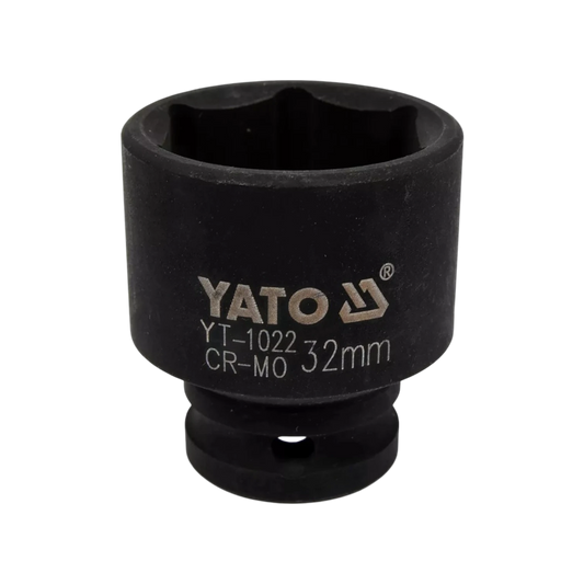 36mm 1/2" Schlagnuss für Schlagschrauber Kraftnuss Sechskant Stecknuss Schwarz