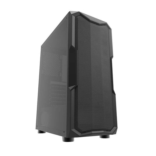 PC-Gehäuse Aquarius Mesh Middle Computer Tower Schwarz Acrylglas 8Lüfter möglich