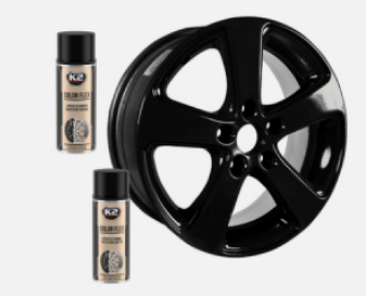 Sprühfolie Felgenfolie Flüssiggummi Folie folieren Lack schwarz glanz 400ml