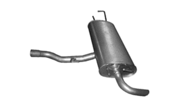 Endschalldämpfer Endtopf Auspuff Abgasanlagefür Renault Koleos 2.5 08-2016 126kW