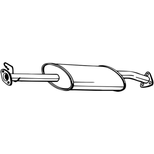 Bosal mid -puffed Middle Schalla dampers for Land Rover Defender 2.5 4x4