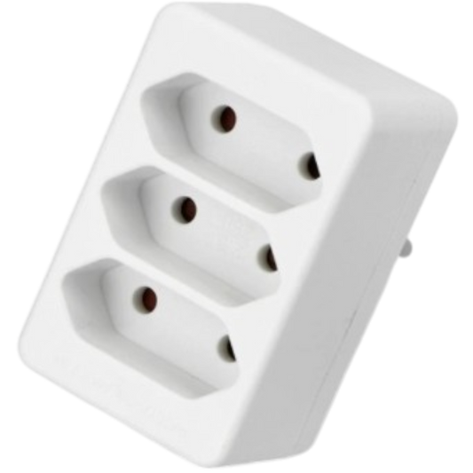 Steckdose Verteiler 3er Mehrfachsteckdose Eurostecker C Adapter 3-fach Leiste
