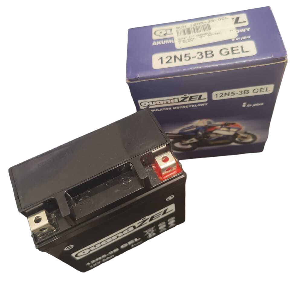 Quand GEL Motorradbatterie 12N5-3B Motorrad 50A 5Ah für Yamaha RD Suzuki GT 125