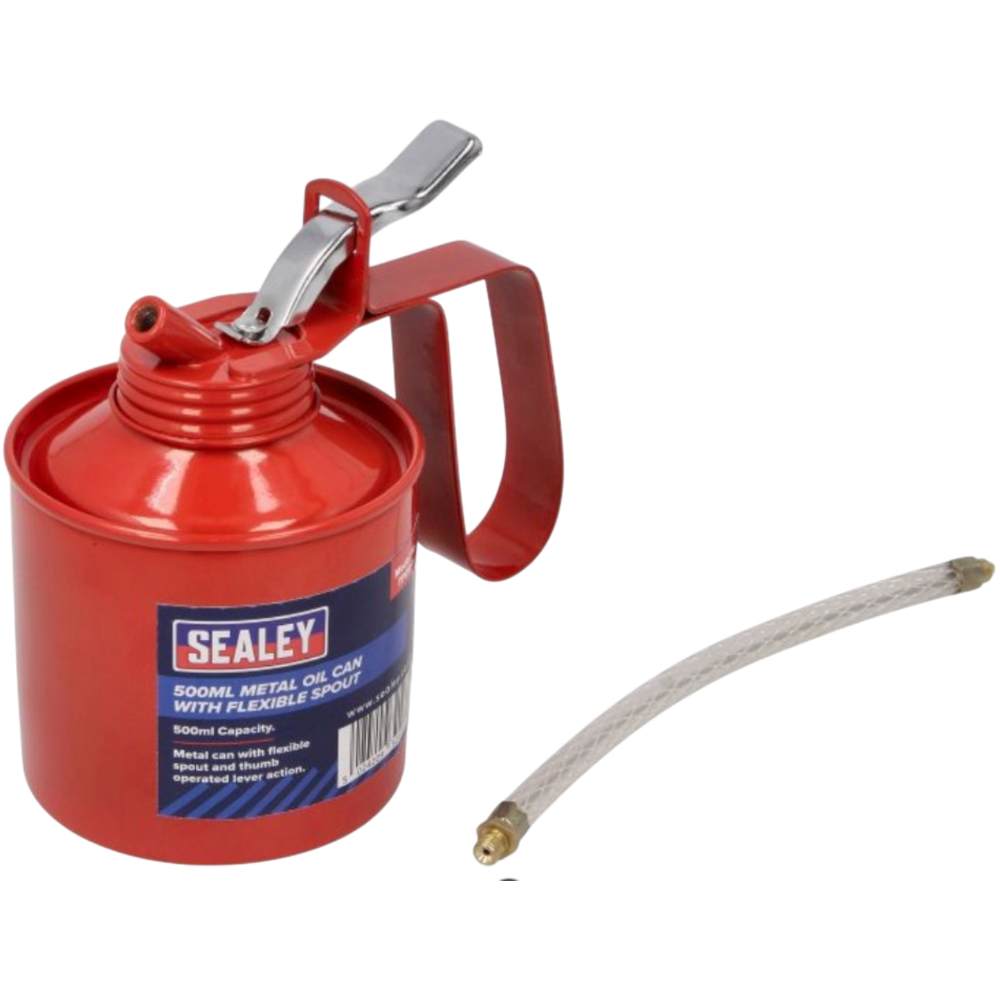 Sealey Ölkanne Ölkännchen Metall Öl-Kanne 500 ml Ölspritze mit Metallpumpe Pumpe