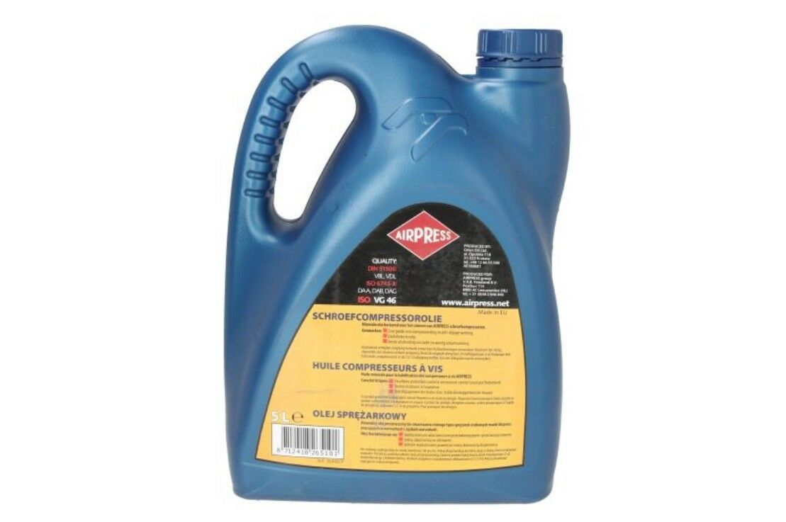 5L Airpress Schraubenkompressor-Öl ISO VG46 VBL VDL 46 Maschinenöl Hydrauliköl