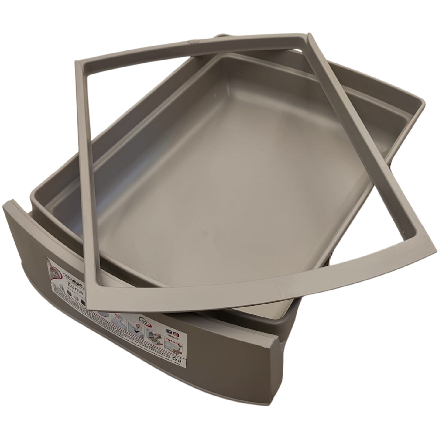 Ersatz Schublade Schiebefach Katzentoilette Katzenklo für Imac Zuma Grau