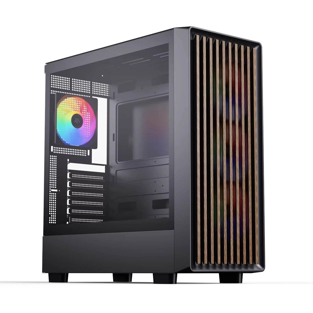 PC Gehäuse Computer Case Gaming ATX M-ATX Mini-ITX schwarz Midi Tower
