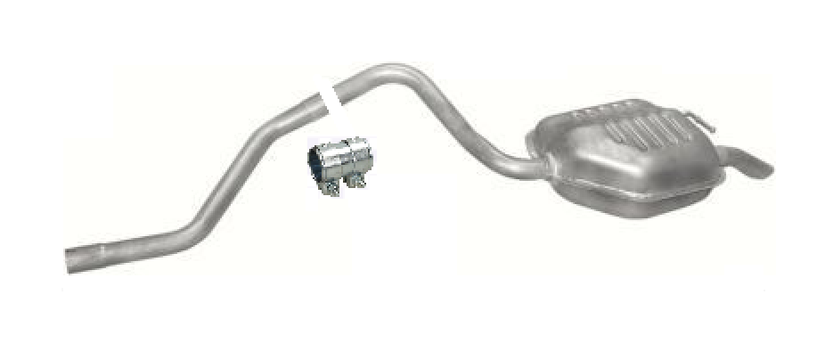 Endschalldämpfer Endtopf Auspuff Abgasanlage für Ford Mondeo III 1.8 16V 00-07